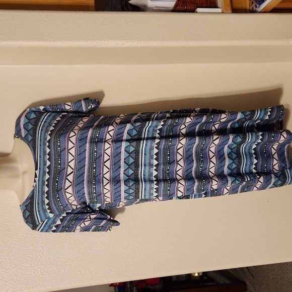 LuLaRoe Striped Womens Dress‎ Large - Picture 2 of 4